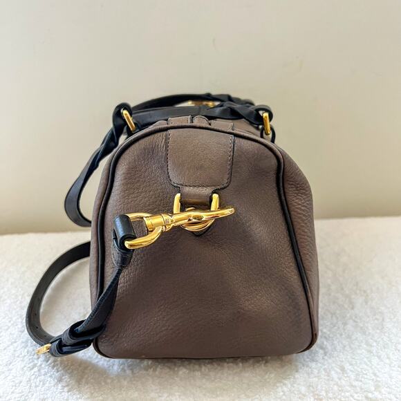 LOEWE Fusta 2 Way Brown Leather Shoulder Bag - Picture 6 of 16